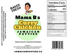 Load image into Gallery viewer, Mama B&#39;s Curry Chicken Patties (5 pack)
