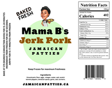 Load image into Gallery viewer, Mama B&#39;s Jerk Pork Patties (3 pack)
