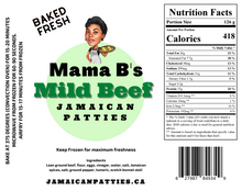 Load image into Gallery viewer, Mama B&#39;s Beef Patties (12 pack)
